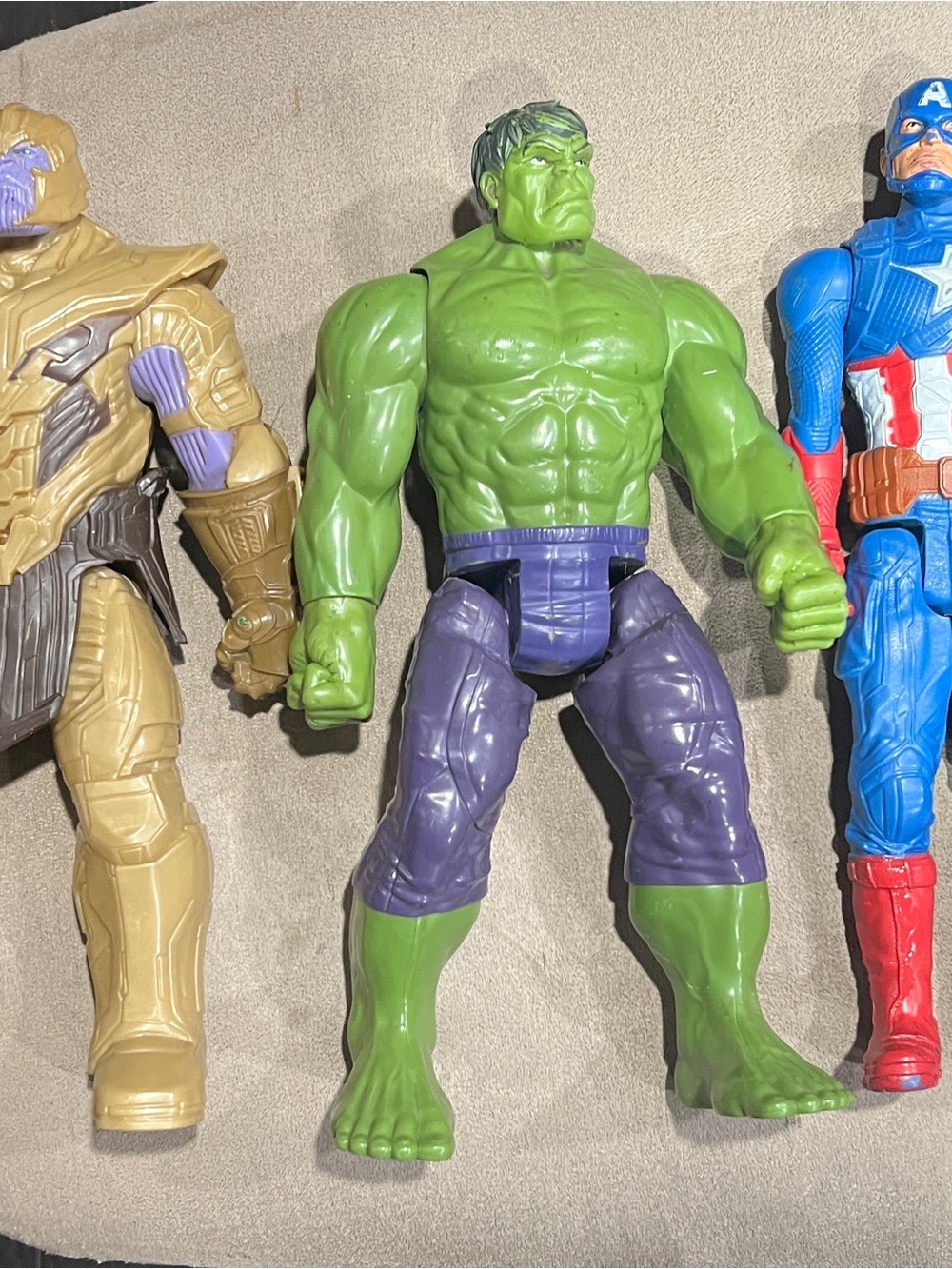 Marvel Avengers titans 12” Figures - Thanos, Hulk, Captain America